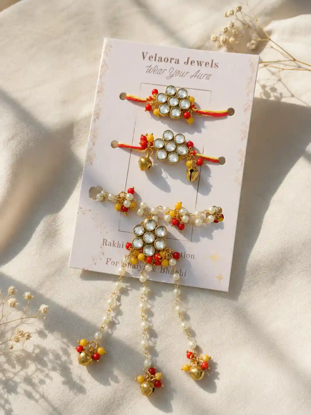 Rakhi collection at Velaora Jewels