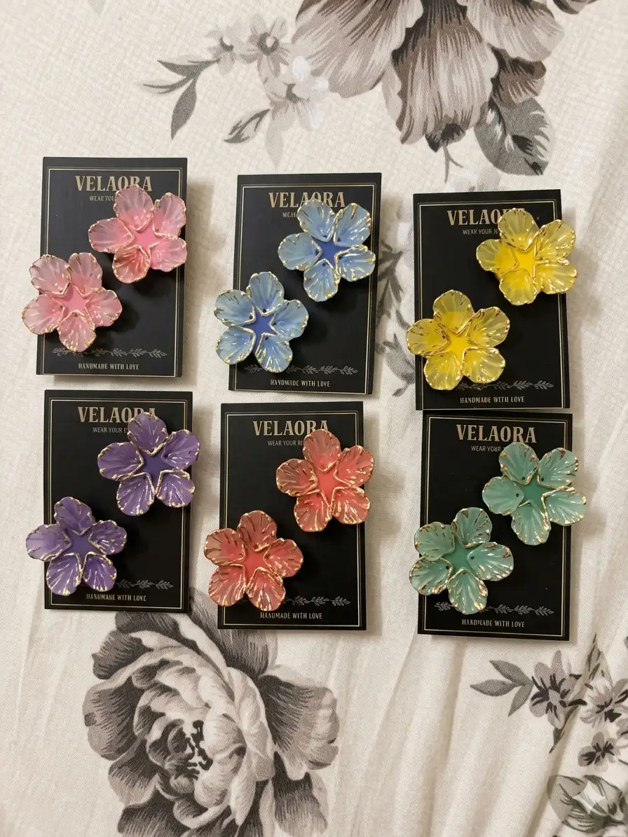 Floral Statement Earrings Collection for Women | Velaora Jewels by Velaora Jewels