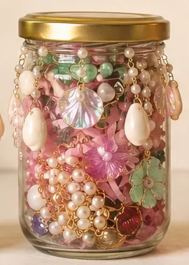 Velaora ( medium )  Mystery Jewelry Jar – Handmade Surprise Jewellery Gift Box Copy Copy by Velaora Jewels