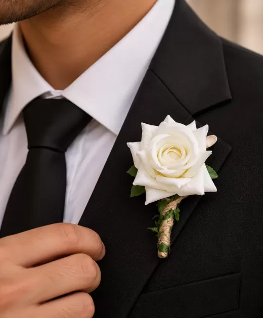ivory garden rose brooch model thumbnail