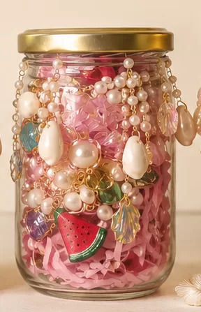 Velaora ( large )  Mystery Jewelry Jar – Handmade Surprise Jewellery Gift Box Copy by Velaora Jewels