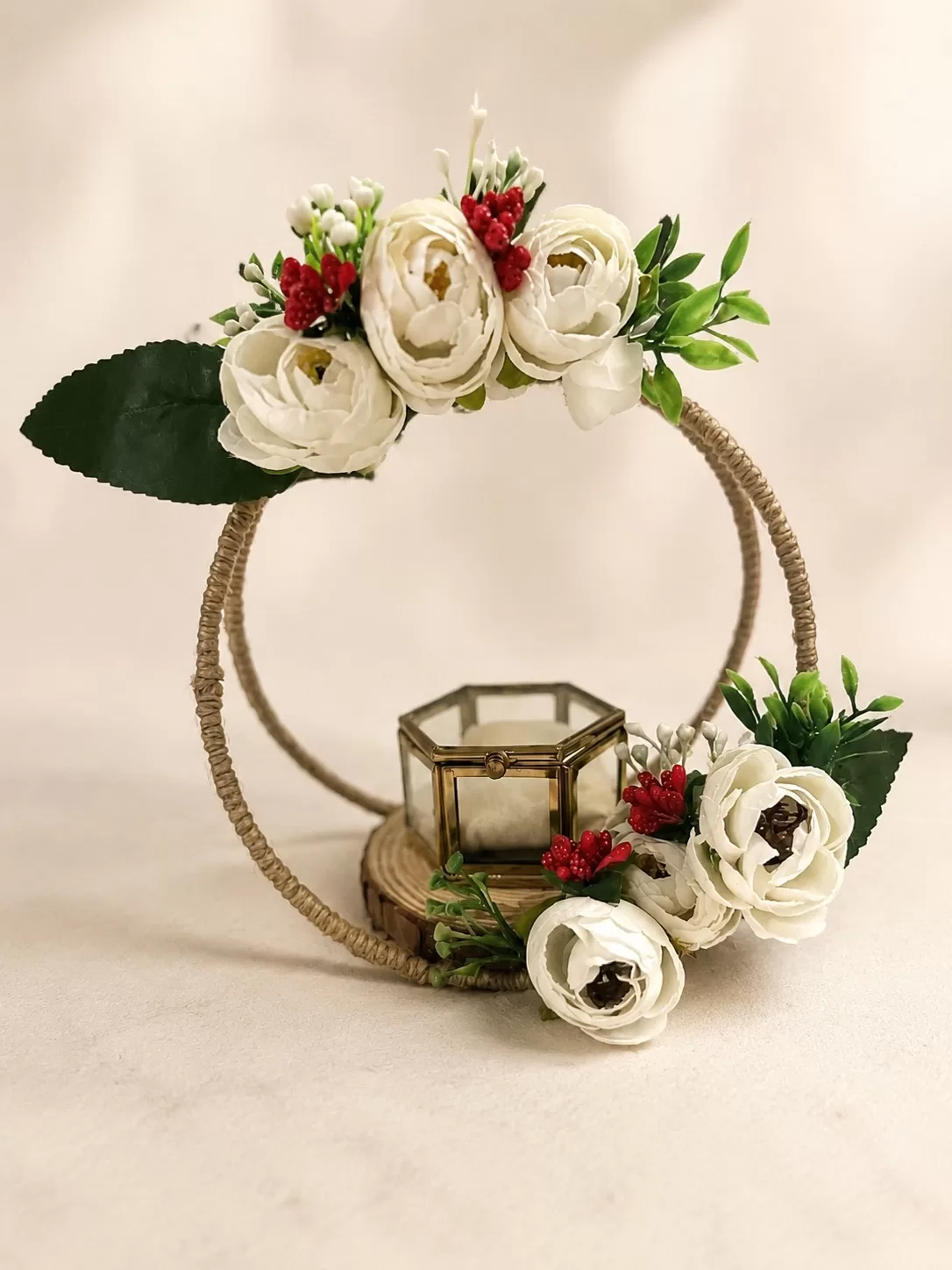 handmade engagement ring platter by Velaora Jewels